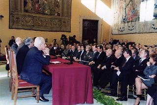 Intervento del Presidente della Repubblica alla presentazione del volume "La persecuzione degli ebrei durante il fascismo.Le leggi del 1938". Roma, Camera dei deputati