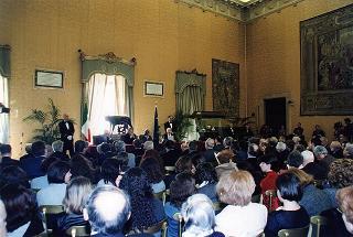 Intervento del Presidente della Repubblica alla presentazione del volume "La persecuzione degli ebrei durante il fascismo.Le leggi del 1938". Roma, Camera dei deputati