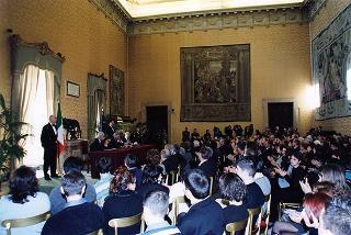 Intervento del Presidente della Repubblica alla presentazione del volume "La persecuzione degli ebrei durante il fascismo.Le leggi del 1938". Roma, Camera dei deputati