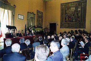 Intervento del Presidente della Repubblica alla presentazione del volume "La persecuzione degli ebrei durante il fascismo.Le leggi del 1938". Roma, Camera dei deputati