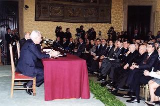 Intervento del Presidente della Repubblica alla presentazione del volume "La persecuzione degli ebrei durante il fascismo.Le leggi del 1938". Roma, Camera dei deputati