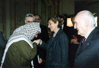 Incontro e successiva colazione con Yasser Arafat, Presidente dell'Autorità Nazionale Palestinese