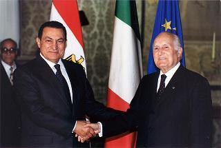 Incontro e successiva colazione con il Presidente della Repubblica Araba d'Egitto Hosni Mubarak