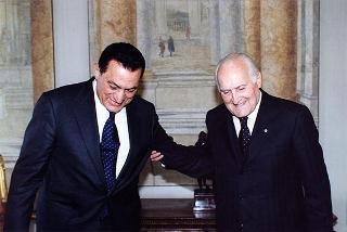 Incontro e successiva colazione con il Presidente della Repubblica Araba d'Egitto Hosni Mubarak