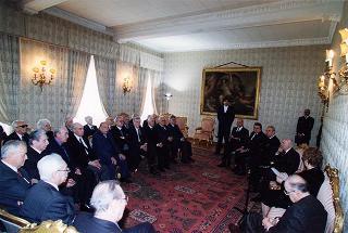 Il Presidente Scalfaro incontra alcuni componenti del Movimento Seniores del Partito popolare italiano
