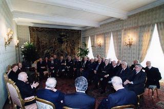 Il Presidente Scalfaro incontra alcuni componenti del Movimento Seniores del Partito popolare italiano