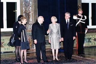 Pranzo in onore del Presidente della Repubblica di Lituania Valdas Adamkus e signora