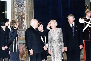 Pranzo in onore del Presidente della Repubblica di Lituania Valdas Adamkus e signora