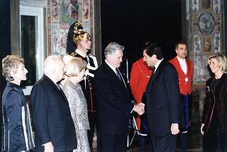 Pranzo in onore del Presidente della Repubblica di Lituania Valdas Adamkus e signora