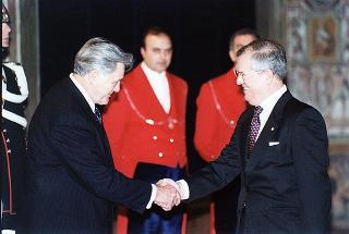 Pranzo in onore del Presidente della Repubblica di Lituania Valdas Adamkus e signora