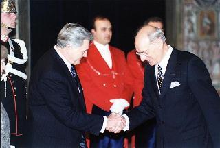 Pranzo in onore del Presidente della Repubblica di Lituania Valdas Adamkus e signora