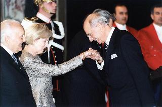 Pranzo in onore del Presidente della Repubblica di Lituania Valdas Adamkus e signora