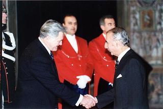 Pranzo in onore del Presidente della Repubblica di Lituania Valdas Adamkus e signora