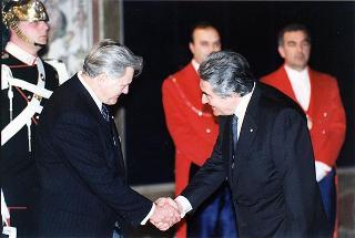Pranzo in onore del Presidente della Repubblica di Lituania Valdas Adamkus e signora