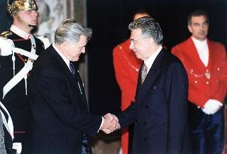 Pranzo in onore del Presidente della Repubblica di Lituania Valdas Adamkus e signora