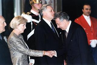 Pranzo in onore del Presidente della Repubblica di Lituania Valdas Adamkus e signora