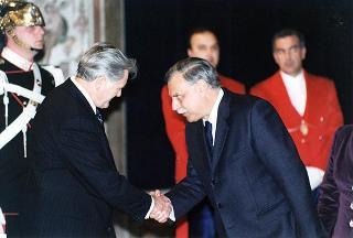 Pranzo in onore del Presidente della Repubblica di Lituania Valdas Adamkus e signora
