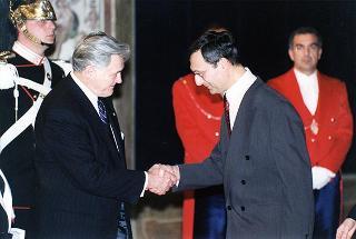 Pranzo in onore del Presidente della Repubblica di Lituania Valdas Adamkus e signora