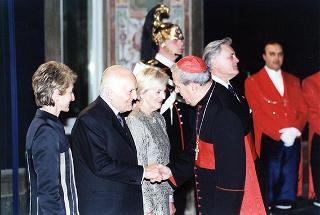 Pranzo in onore del Presidente della Repubblica di Lituania Valdas Adamkus e signora