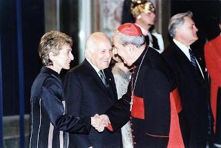 Pranzo in onore del Presidente della Repubblica di Lituania Valdas Adamkus e signora