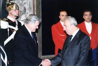 Pranzo in onore del Presidente della Repubblica di Lituania Valdas Adamkus e signora
