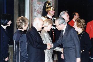 Pranzo in onore del Presidente della Repubblica di Lituania Valdas Adamkus e signora