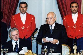 Pranzo in onore del Presidente della Repubblica di Lituania Valdas Adamkus e signora