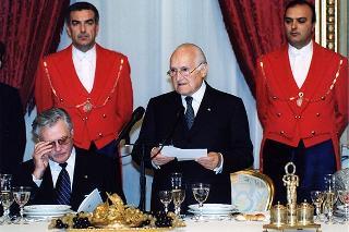 Pranzo in onore del Presidente della Repubblica di Lituania Valdas Adamkus e signora
