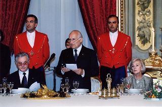 Pranzo in onore del Presidente della Repubblica di Lituania Valdas Adamkus e signora