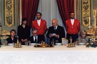 Pranzo in onore del Presidente della Repubblica di Lituania Valdas Adamkus e signora