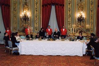 Pranzo in onore del Presidente della Repubblica di Lituania Valdas Adamkus e signora