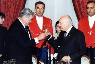 Pranzo in onore del Presidente della Repubblica di Lituania Valdas Adamkus e signora