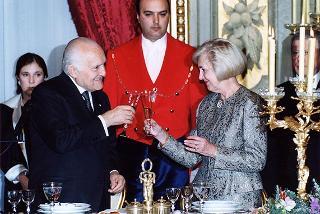 Pranzo in onore del Presidente della Repubblica di Lituania Valdas Adamkus e signora