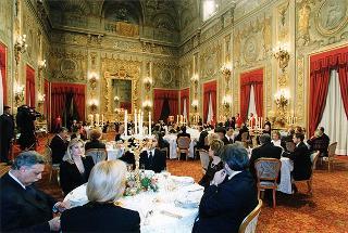 Pranzo in onore del Presidente della Repubblica di Lituania Valdas Adamkus e signora