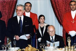 Pranzo in onore del Presidente della Repubblica di Lituania Valdas Adamkus e signora