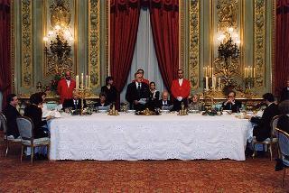 Pranzo in onore del Presidente della Repubblica di Lituania Valdas Adamkus e signora