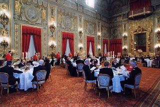 Pranzo in onore del Presidente della Repubblica di Lituania Valdas Adamkus e signora