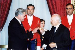 Pranzo in onore del Presidente della Repubblica di Lituania Valdas Adamkus e signora