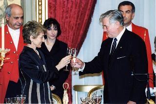 Pranzo in onore del Presidente della Repubblica di Lituania Valdas Adamkus e signora