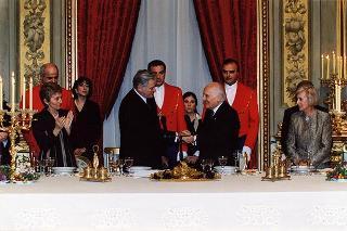 Pranzo in onore del Presidente della Repubblica di Lituania Valdas Adamkus e signora