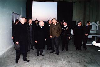 Monterotondo: intervento del Presidente della Repubblica alla presentazione del velivolo 450T della Ditta costruzioni aeronavali Arrow