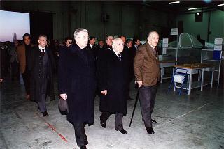 Monterotondo: intervento del Presidente della Repubblica alla presentazione del velivolo 450T della Ditta costruzioni aeronavali Arrow