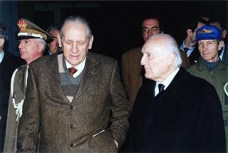 Monterotondo: intervento del Presidente della Repubblica alla presentazione del velivolo 450T della Ditta costruzioni aeronavali Arrow