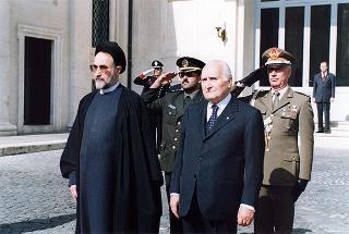 Congedo e partenza del Presidente della Repubblica Islamica dell'Iran Seyed Mohammed Khatami