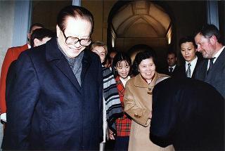 Pranzo in onore del Presidente della Repubblica Popolare di Cina Jang Zemin e consorte