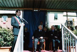 Quarrata (Pistoia): intervento del Presidente della Repubblica alla cerimonia d'inaugurazione del restaurato Monumento dedicato alle vittime di tutte le guerre