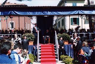 Quarrata (Pistoia): intervento del Presidente della Repubblica alla cerimonia d'inaugurazione del restaurato Monumento dedicato alle vittime di tutte le guerre