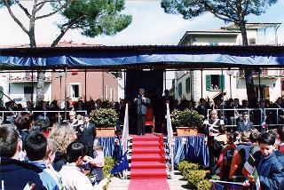 Quarrata (Pistoia): intervento del Presidente della Repubblica alla cerimonia d'inaugurazione del restaurato Monumento dedicato alle vittime di tutte le guerre