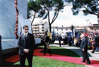 Quarrata (Pistoia): intervento del Presidente della Repubblica alla cerimonia d'inaugurazione del restaurato Monumento dedicato alle vittime di tutte le guerre