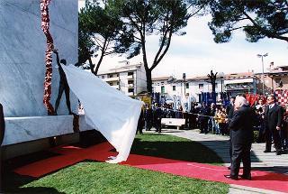 Quarrata (Pistoia): intervento del Presidente della Repubblica alla cerimonia d'inaugurazione del restaurato Monumento dedicato alle vittime di tutte le guerre